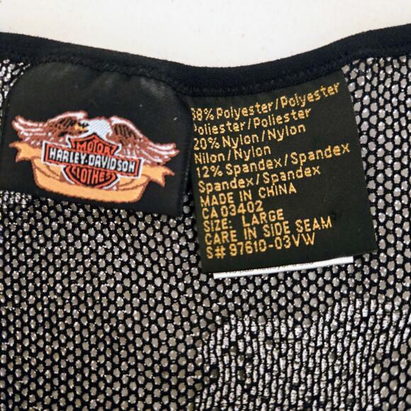 Harley-Davidson women's Crop mesh top with logo L casual - Picture 11 of 16